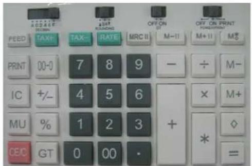 CITIZEN CX-123N - Przycisk sumy częściowej pamięci 1 - 1