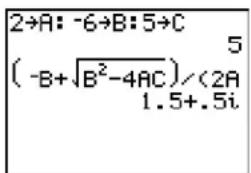 TEXAS INSTRUMENTS TI-84 Plus - Displaying Complex Results - 4