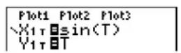 TEXAS INSTRUMENTS TI-84 Plus - Moving the Trace Cursor to Any Valid T Value - 1