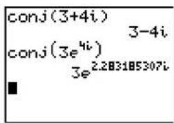 TEXAS INSTRUMENTS TI-84 Plus - conj( - 1