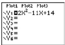 TEXAS INSTRUMENTS TI-84 Plus - Graphing the Functions - 1