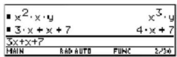 TEXAS INSTRUMENTS Voyage 200 - Standaard vereenvoudigings-regelsStandaard vereenvoudigings-regels - 4