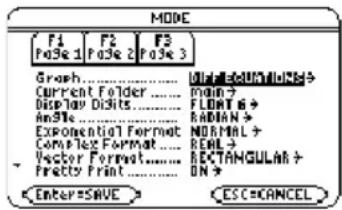TEXAS INSTRUMENTS Voyage 200 - Differentiaal-vergelijkingen plottenDifferentiaal-vergelijkingen plotten - 1