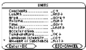 TEXAS INSTRUMENTS Voyage 200 - Uit een menuUit een menu - 5
