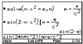 TEXAS INSTRUMENTS Voyage 200 - Beperkingen van substituties Beperkingen van substituties - 5