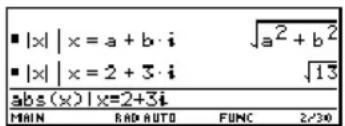 TEXAS INSTRUMENTS Voyage 200 - Complexe waarden substituerenComplexe waarden substitueren - 1