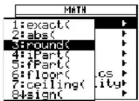 TEXAS INSTRUMENTS Voyage 200 - Voorbeeld: een menu-optie kiezenVoorbeeld: een menu-optie kiezen - 1