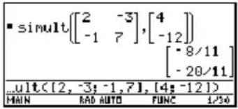 TEXAS INSTRUMENTS Voyage 200 - Methode Voorbeeld - 1