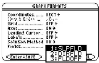 TEXAS INSTRUMENTS Voyage 200 - De grafische opmaak Fields instellen De grafische opmaak Fields instellen - 9