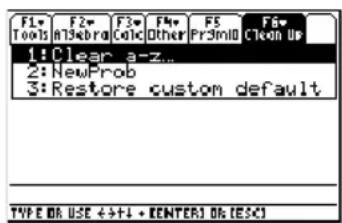 TEXAS INSTRUMENTS Voyage 200 - Het werkbalkmenu Clean up Het werkbalkmenu Clean up - 2