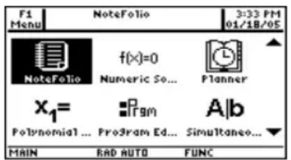 TEXAS INSTRUMENTS Voyage 200 - Vanaf het Apps-bureaubladVanaf het Apps-bureaublad - 1