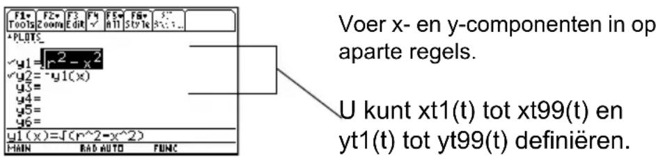 TEXAS INSTRUMENTS Voyage 200 - Parametervoorstellingen definiëren in de Y= Editor - 1