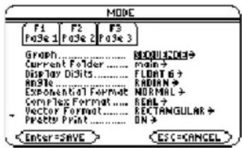 TEXAS INSTRUMENTS Voyage 200 - Rijen plottenRijen plotten - 1