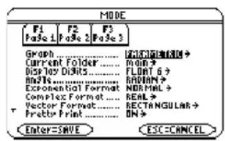 TEXAS INSTRUMENTS Voyage 200 - Parametervoorstellingen plottenParametervoorstellingen plotten - 1