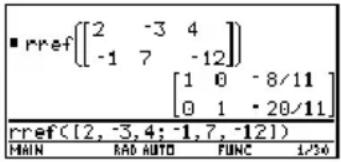 TEXAS INSTRUMENTS Voyage 200 - Methode Voorbeeld - 2