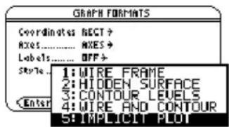 TEXAS INSTRUMENTS Voyage 200 - De grafische opmaakstijl kiezenDe grafische opmaakstijl kiezen - 2