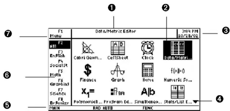 TEXAS INSTRUMENTS Voyage 200 - Het Apps-bureaublad - 2