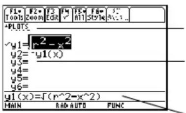 TEXAS INSTRUMENTS Voyage 200 - Een nieuwe functie definlören Een nieuwe functie definiëren - 1