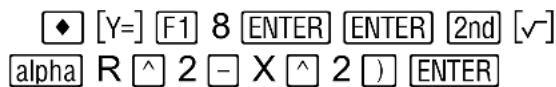 TEXAS INSTRUMENTS Voyage 200 - Open en wis de Y=Editor. - 2