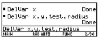 TEXAS INSTRUMENTS Voyage 200 - Verwijderen van: Handeling: - 1