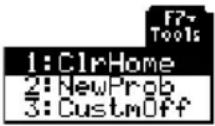 TEXAS INSTRUMENTS Voyage 200 - Het door de gebruiker gedefinieerde menu in- en uitschakelenHet door de g - 1