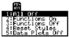 TEXAS INSTRUMENTS Voyage 200 - Selecteren of deselecteren van: Handeling: - 1