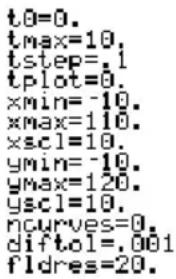 TEXAS INSTRUMENTS Voyage 200 - Differentiaal-vergelijkingen plottenDifferentiaal-vergelijkingen plotten - 19
