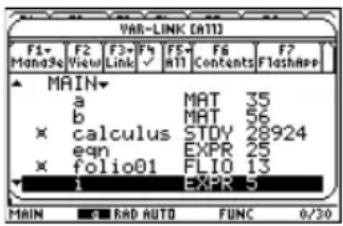 TEXAS INSTRUMENTS Voyage 200 - Druk op Resultaat - 1