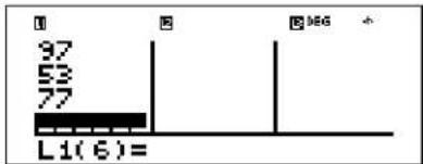 TEXAS INSTRUMENTS TI-30XS Multiview - Entering 1-Var stat data - 2
