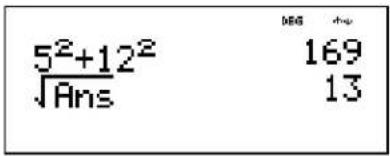 TEXAS INSTRUMENTS TI-30XS Multiview - Last answer (Ans) - 3