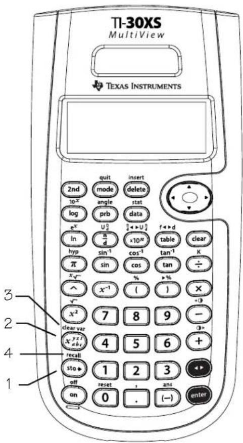 TEXAS INSTRUMENTS TI-30XS Multiview - Keys - 1