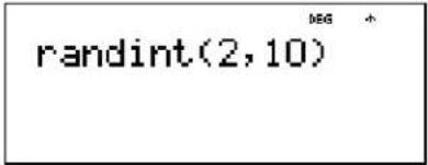 TEXAS INSTRUMENTS TI-30XS Multiview - Random integer (randint) - 4