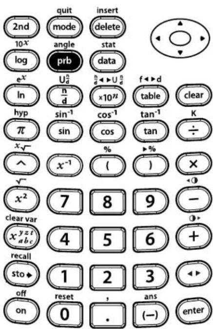 TEXAS INSTRUMENTS TI-30XS Multiview - Random integer (randint) - 8