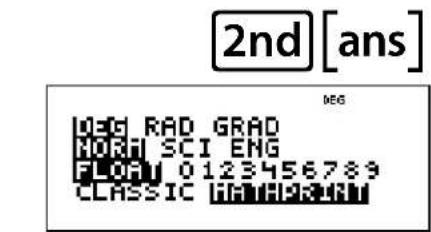 TEXAS INSTRUMENTS TI-30XS Multiview - Last answer (Ans) - 4