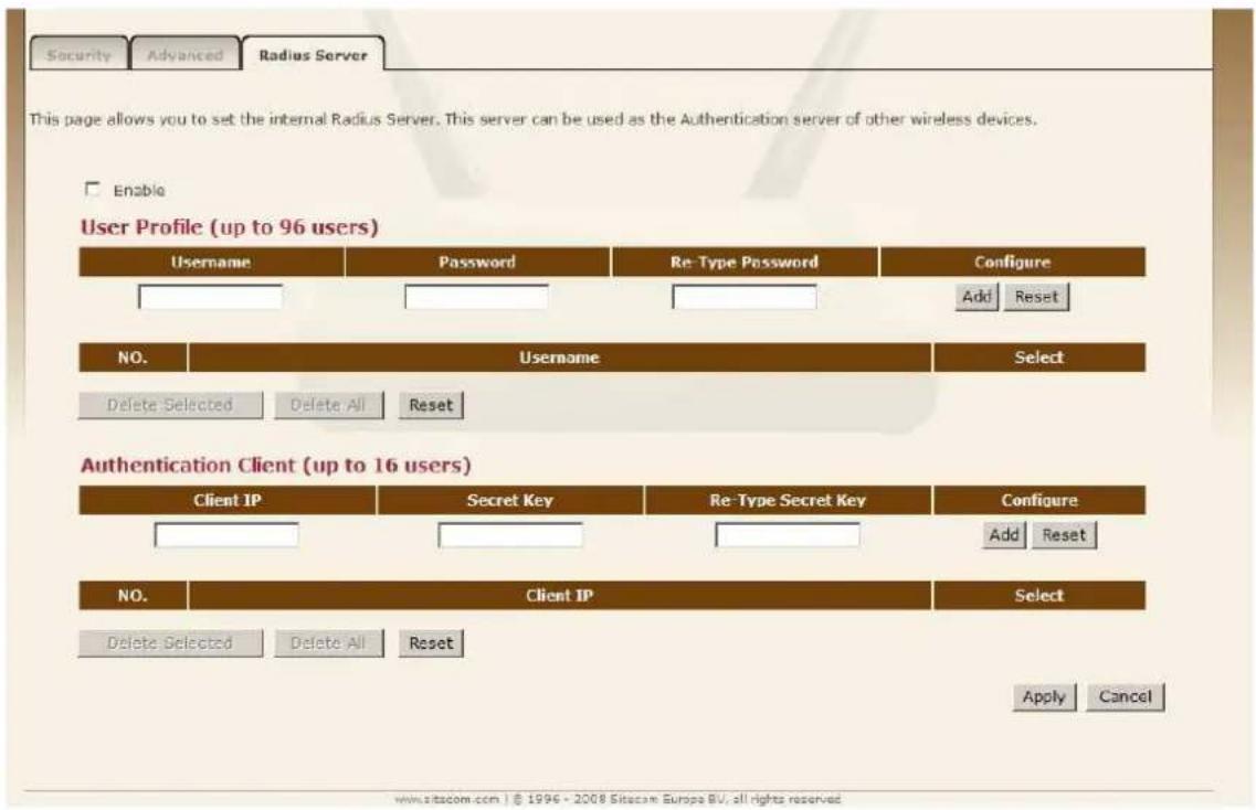 SITECOM WL-331 - 2-7 RADIUS Server - 1