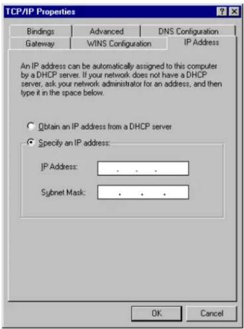 SITECOM WL-331 - 2-2-1 Windows 95/98/Me IP address setup - 2