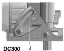 DEWALT DC301K - Ajuste del ángulo del bisel (Fig. 11) - 1