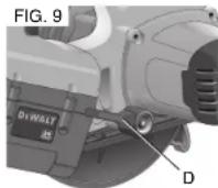 DEWALT DC301K - Réglage de la profondeur de coupe AVERTISSEMENT : pour réduire le risque de blessures corporelles graves, ételindre l'outil et le débrancher avant d'effectuer tout réglage ou d'enlever ou d'installer des accessoires. - 1