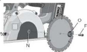 DEWALT DCS373 - INSTALLATION DE LA LAME - 1