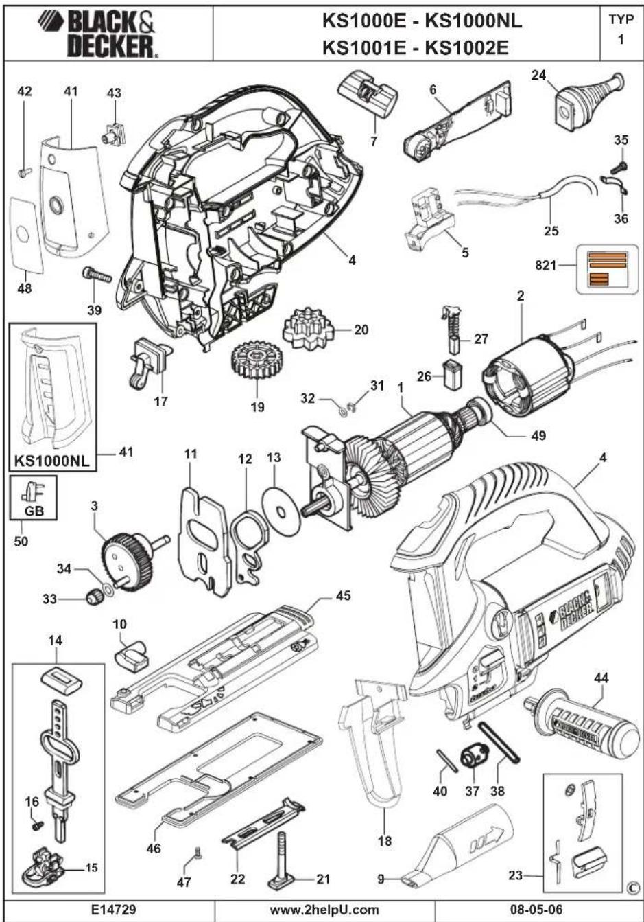 BLACK & DECKER KS1000E - www.2helpU.com - 1