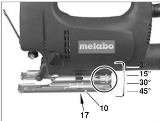 metabo 0° 15° 30° 45° 17 10