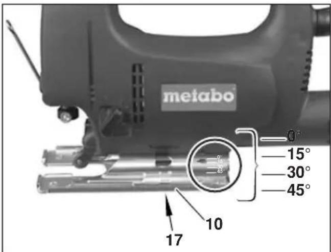metabo 0° 15° 30° 45° 17 10