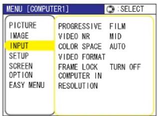 3M X20 - INPUT Menu - 1
