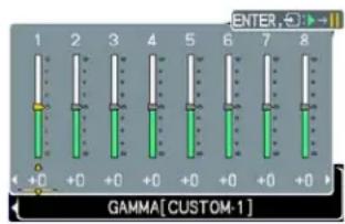3M X64 - To adjust CUSTOM function in GAMMA and COLOR TEMP - 1