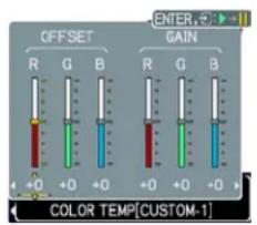 3M X64 - To adjust CUSTOM function in GAMMA and COLOR TEMP - 2