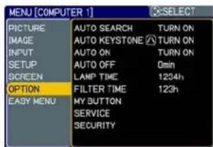 3M X64 - OPTION Menu - 1