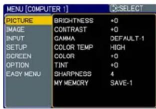 3M X64 - PICTURE Menu - 1