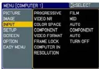 3M X64 - INPUT Menu - 1