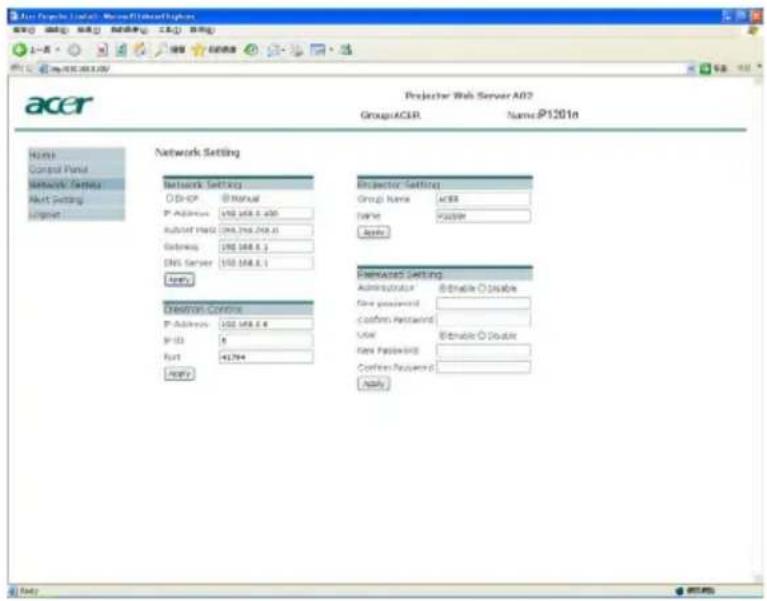 ACER P1101 - Bedieningspaneel - 2