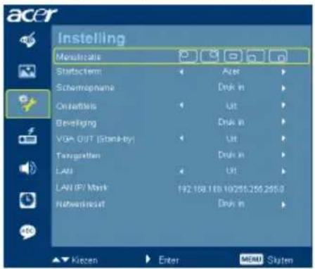ACER P1101 - Instelling - 1